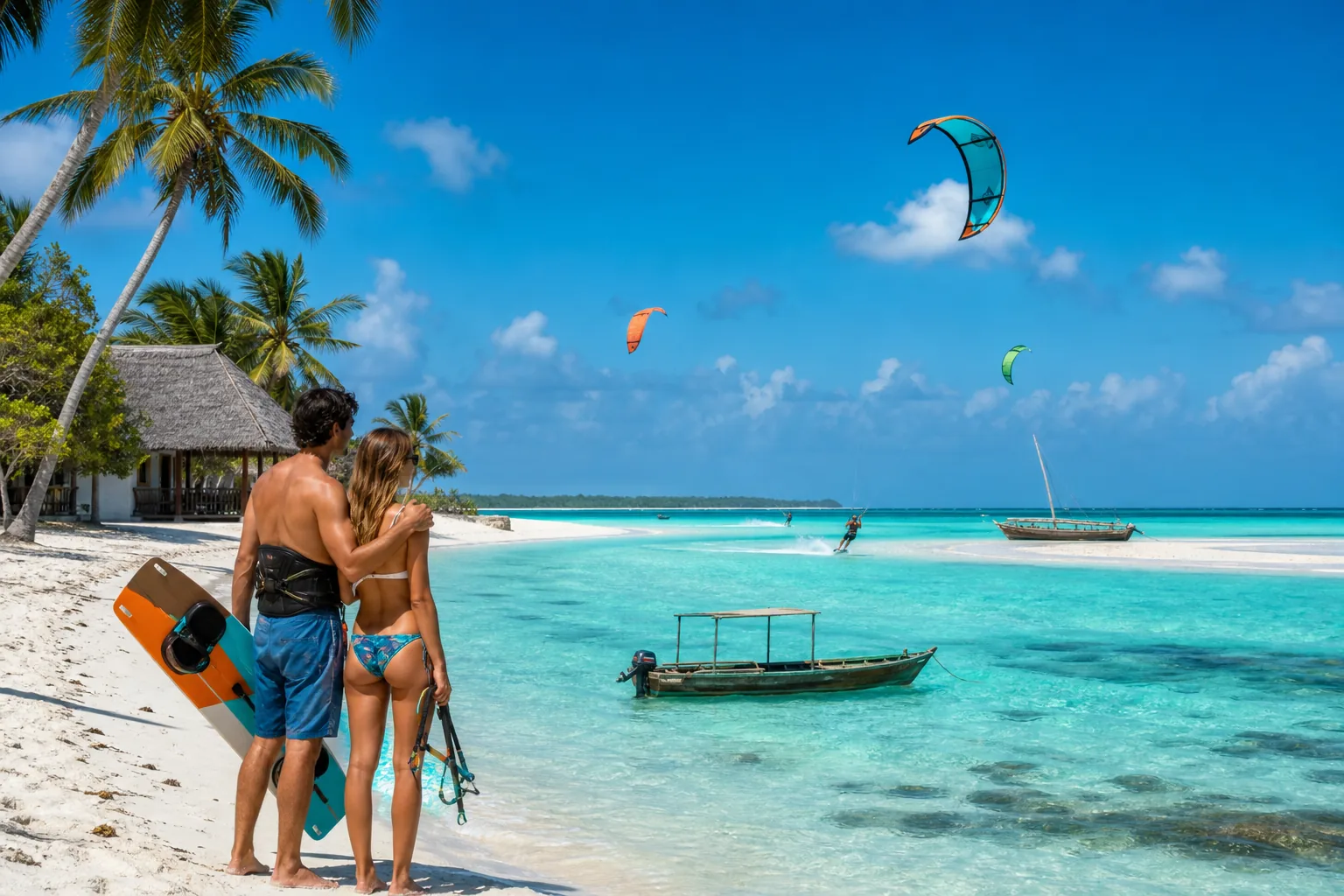 Illustration for Paje Beach