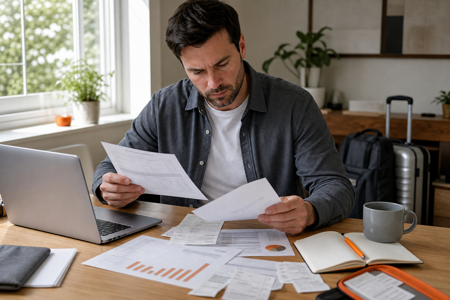 business owner planning travel rewards around changing business expenses.