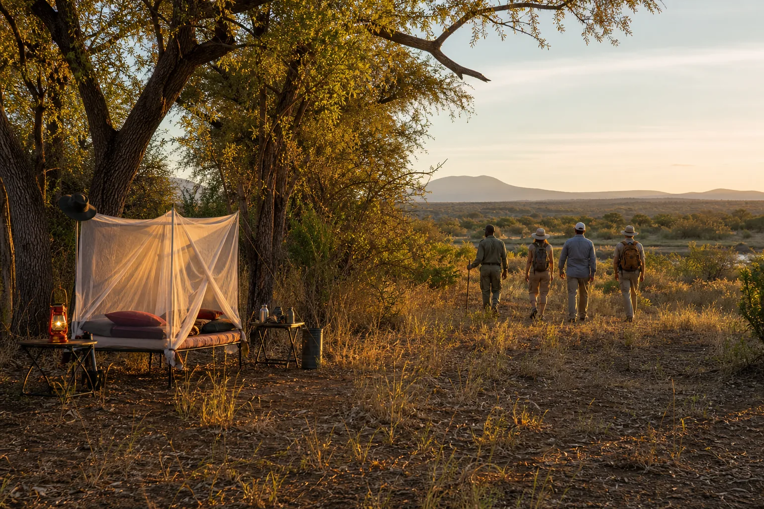 Ruaha walking safari and fly-camping experience