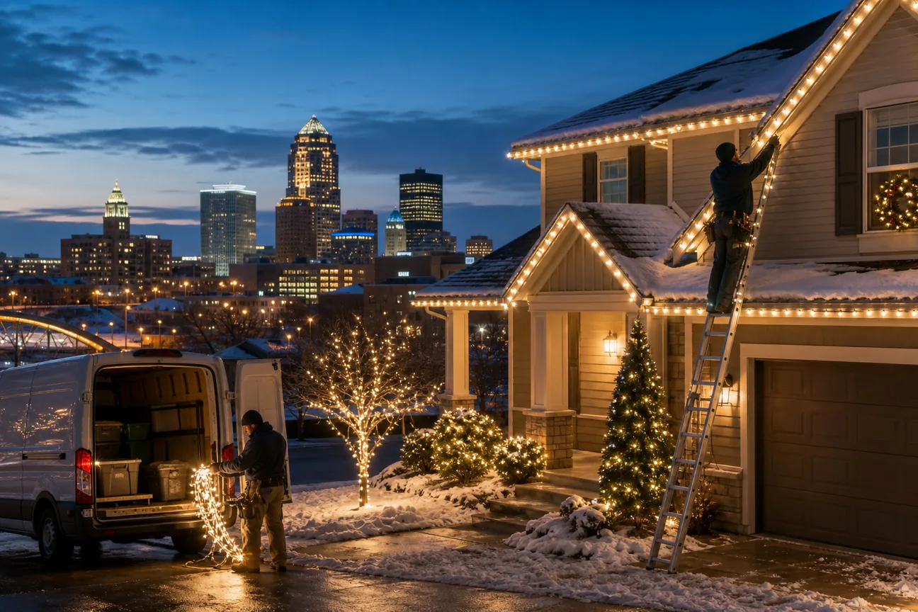 Best Christmas Light Installers in Des Moines