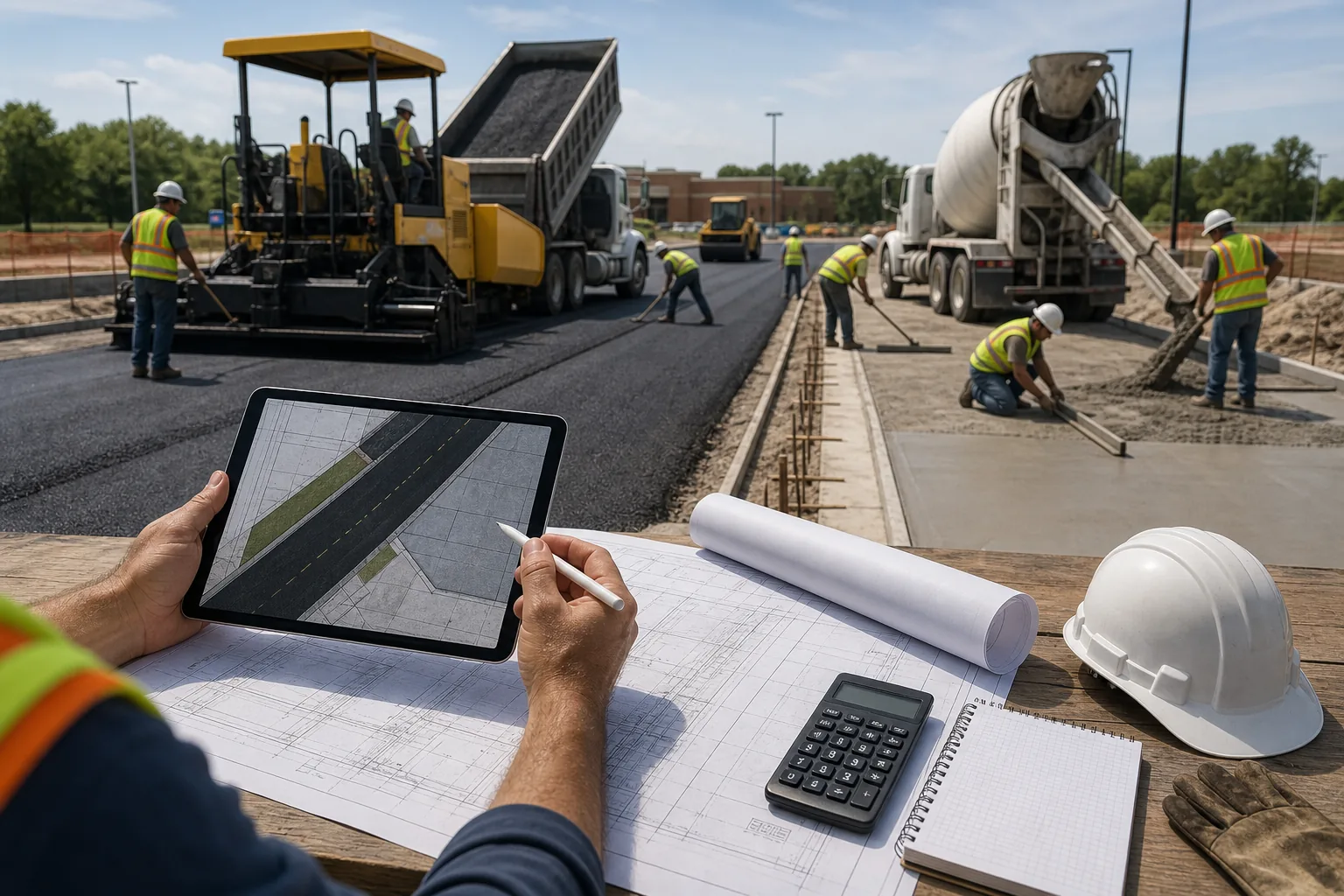 OneCrew: visual reference for 8. OneCrew , Best for Asphalt and Concrete Paving Contractors
