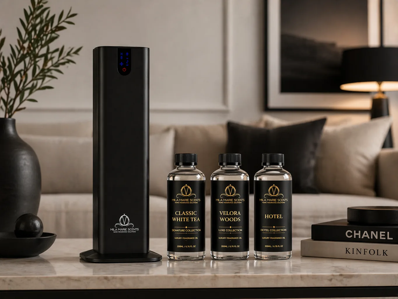 HALO Tower: visual reference for 3. HALO Tower | Floor Diffuser · BLUETOOTH · Up to 4,000 Sq Ft