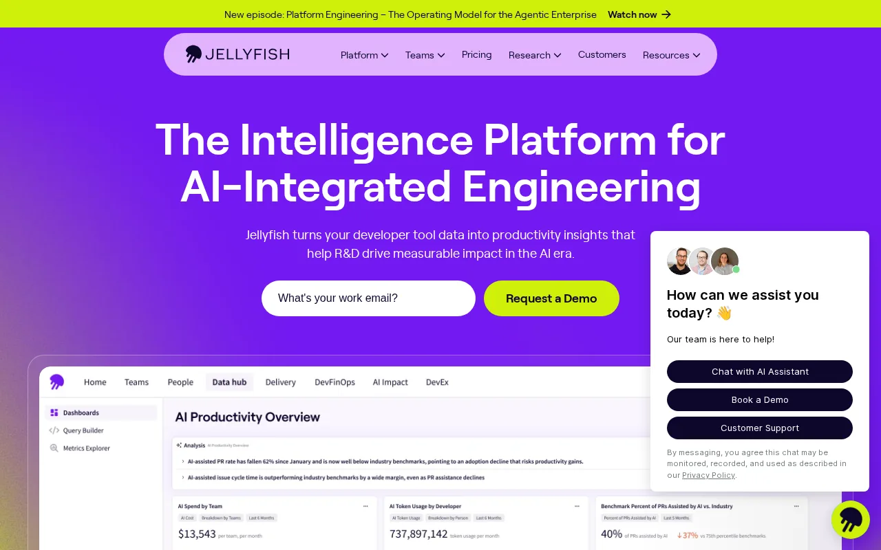 Jellyfish: visual reference for 3. Jellyfish — Executive narrative generation for CFO-level AI budget reporting