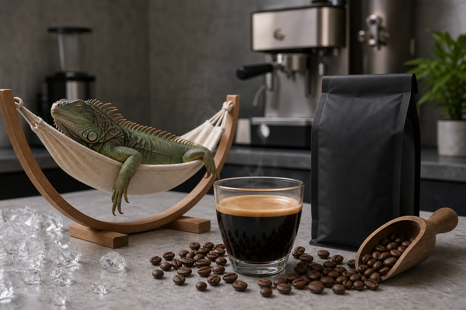 Illustration for Chilled Iguana Coffee Co. Peru Decaf