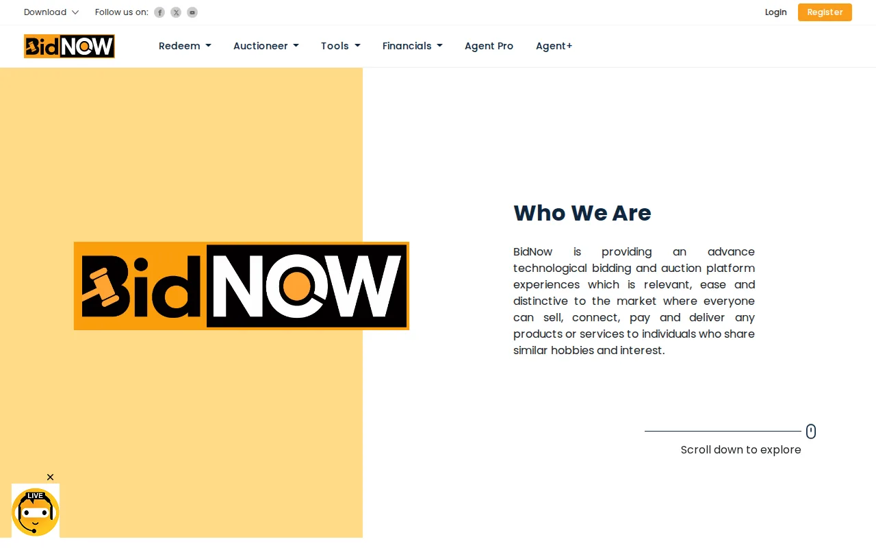 BidNow: visual reference for 10. BidNow, LLC — Digital Auction Platform