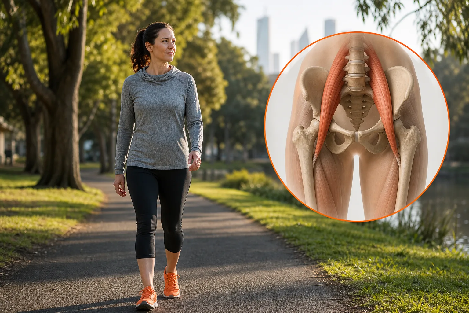 gentle warm up for hip flexor pain before exercise