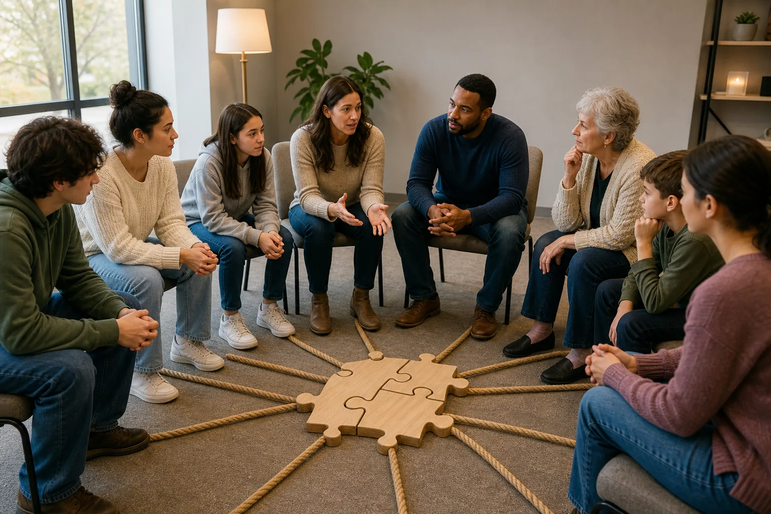 Illustration for Group Conflict‑Resolution Workshops