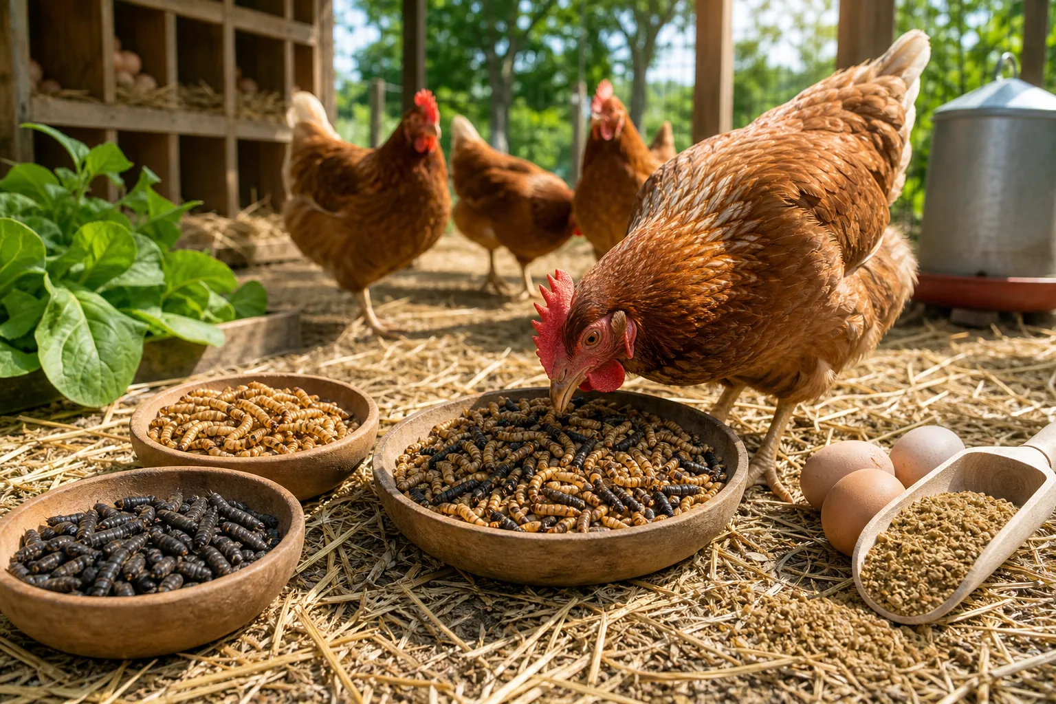 High-protein treat supplements: visual reference for 7. High-protein treat supplements , mealworms and black-soldier-fly larvae
