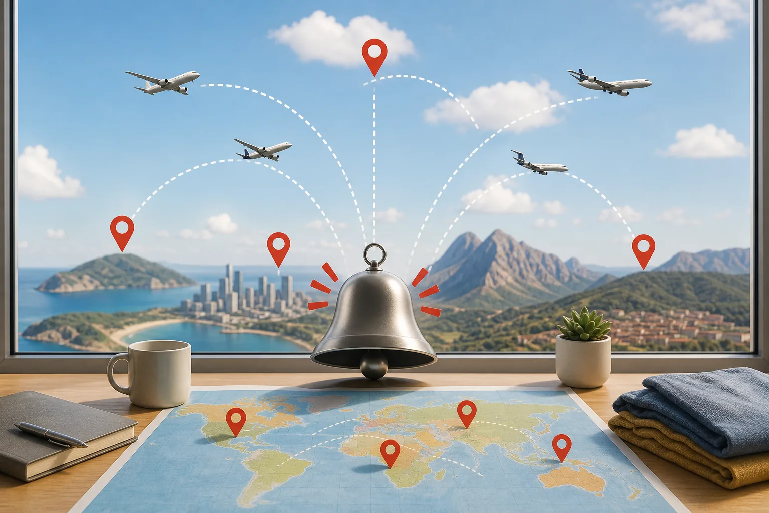 Skyscanner: visual reference for 4. Skyscanner , Multi-City Alerts
