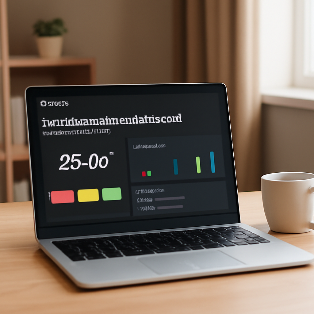 A sleek laptop screen showing Timely’s AI‑driven focus dashboard with colour‑coded blocks, a coffee mug beside it, and a quiet home office setting. Alt: Timely AI‑powered focus timer dashboard visualising automatic Pomodoro sessions.