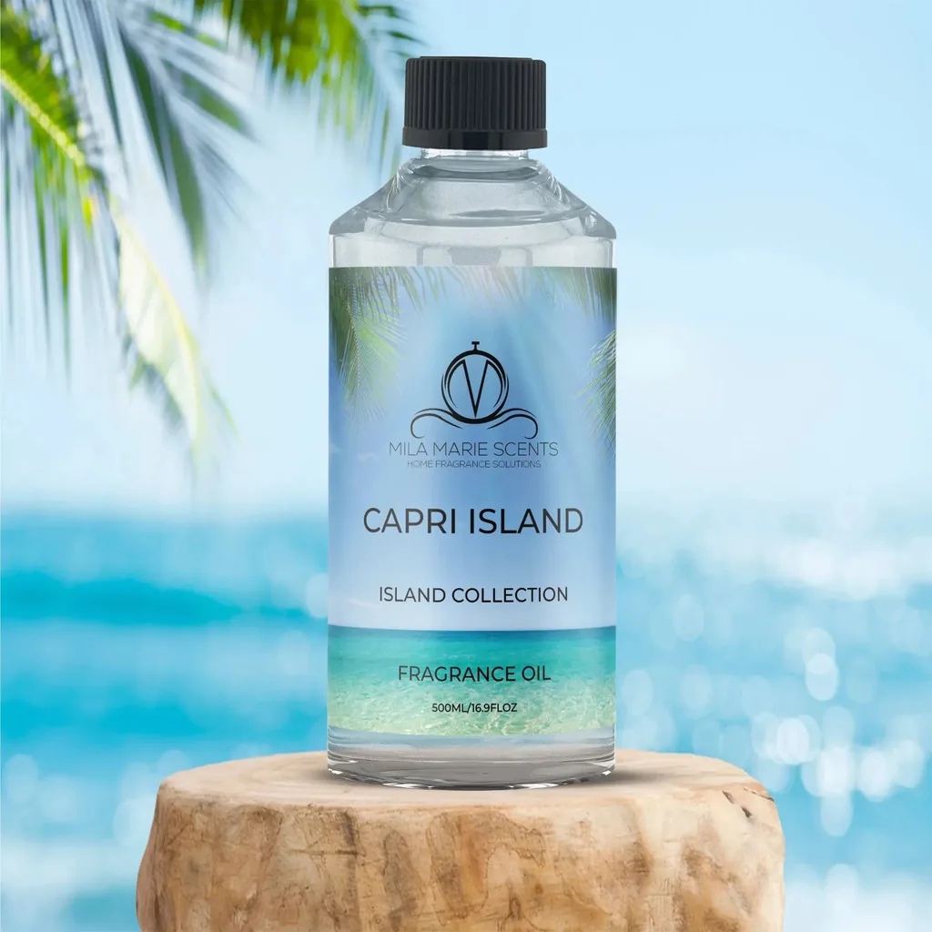Capri Island: visual reference for 6. Capri Island | Lime & Bergamot · Coconut & Coastal Florals · Vetiver & Patchouli