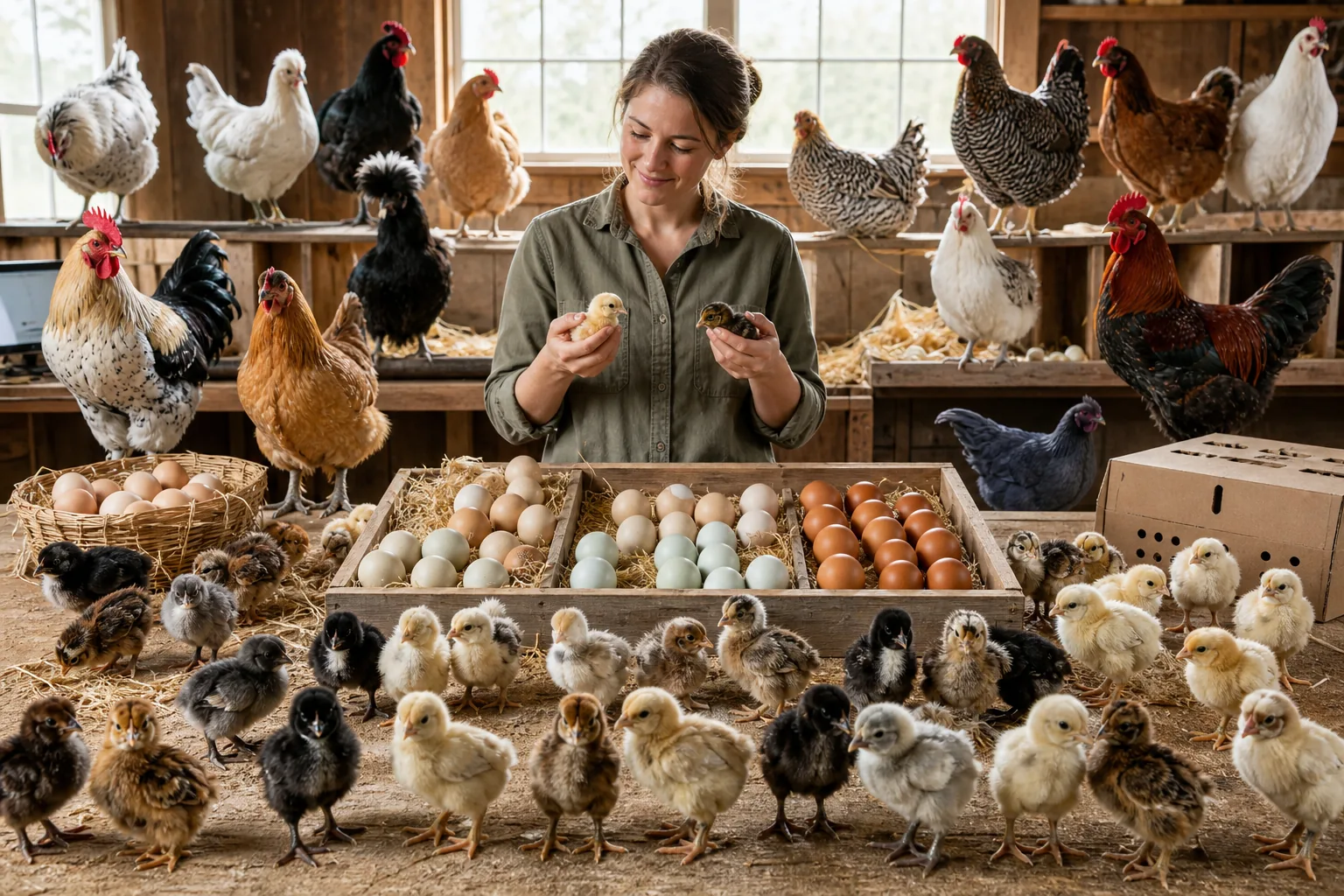 Illustration for Murray McMurray Hatchery for broad breed selection