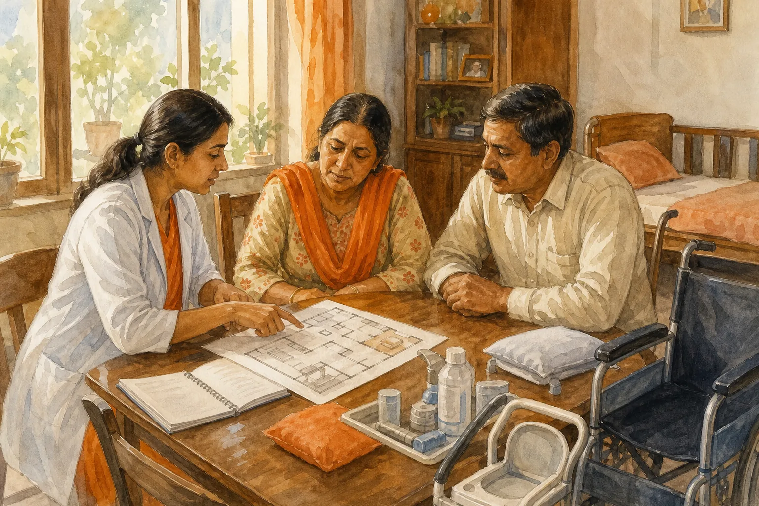 Family planning home medical equipment needs in India.