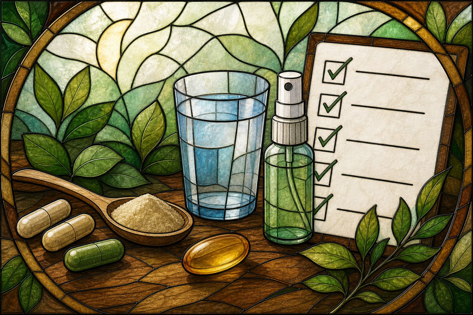 supplement form and safety checklist for immune support