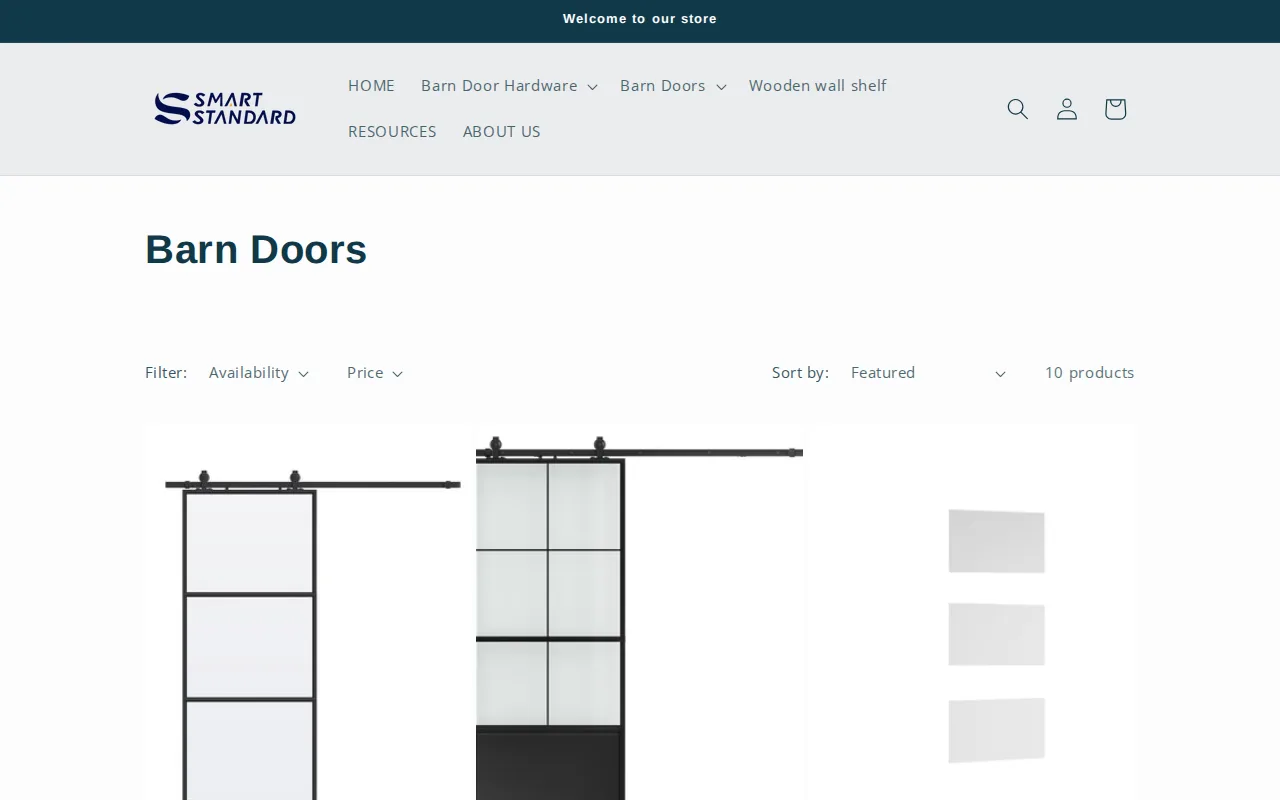 Screenshot of the SMARTSTANDARD website