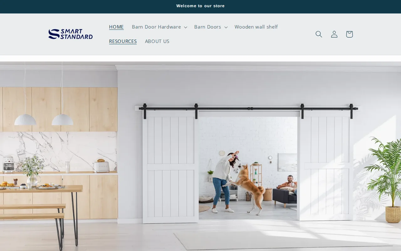 Screenshot of the SmartStandard (MDF with PVC coating) website