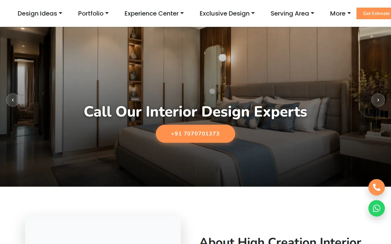 HC Interior: visual reference for 6. HC Interior, An option for ₹2 lakh-plus projects
