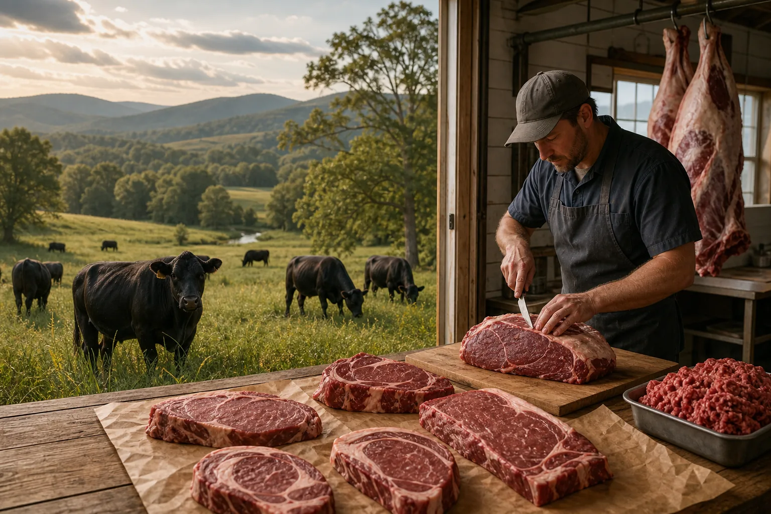 Illustration for The Ridge Butcher Shop: Grass-fed and pasture-raised meat in Tennessee