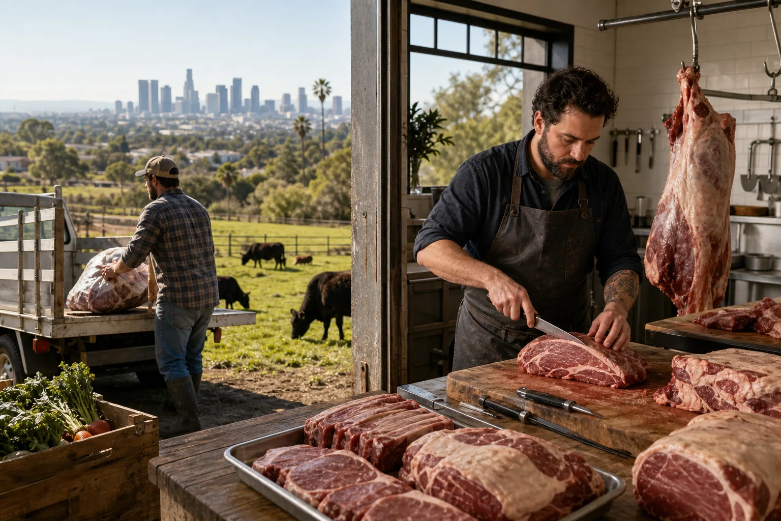 Illustration for Standing's Butchery: Custom cuts and local farm sourcing in Los Angeles