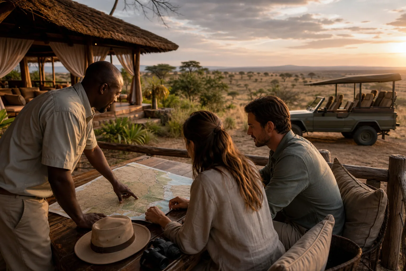 Illustration for High-end lodge and private-vehicle safari planners