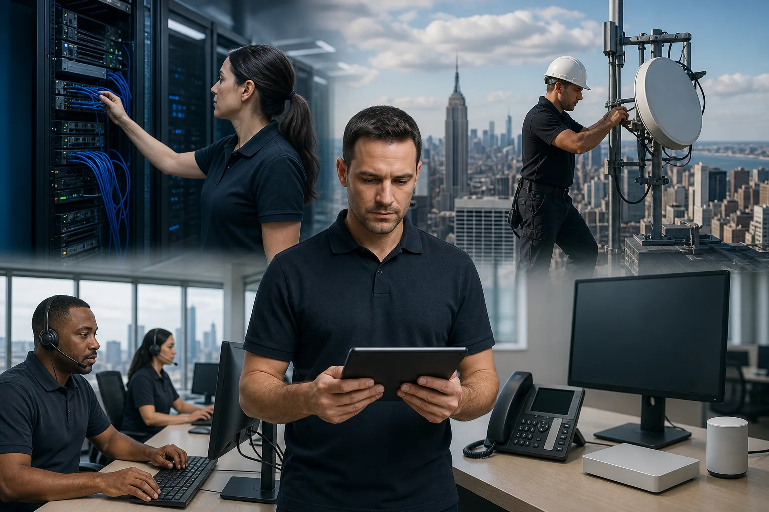 Illustration for Managed network