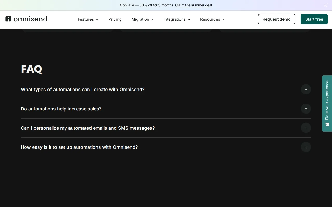 Omnisend: visual reference for 6. Omnisend — Best for E‑Commerce Omnichannel Automation