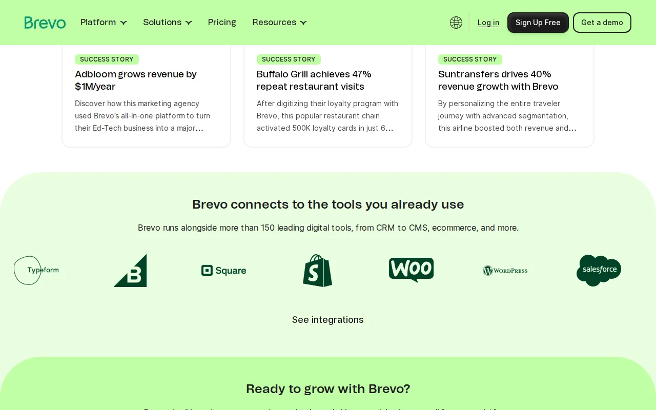 Brevo: visual reference for 7. Brevo — Best for European SMBs & SMS