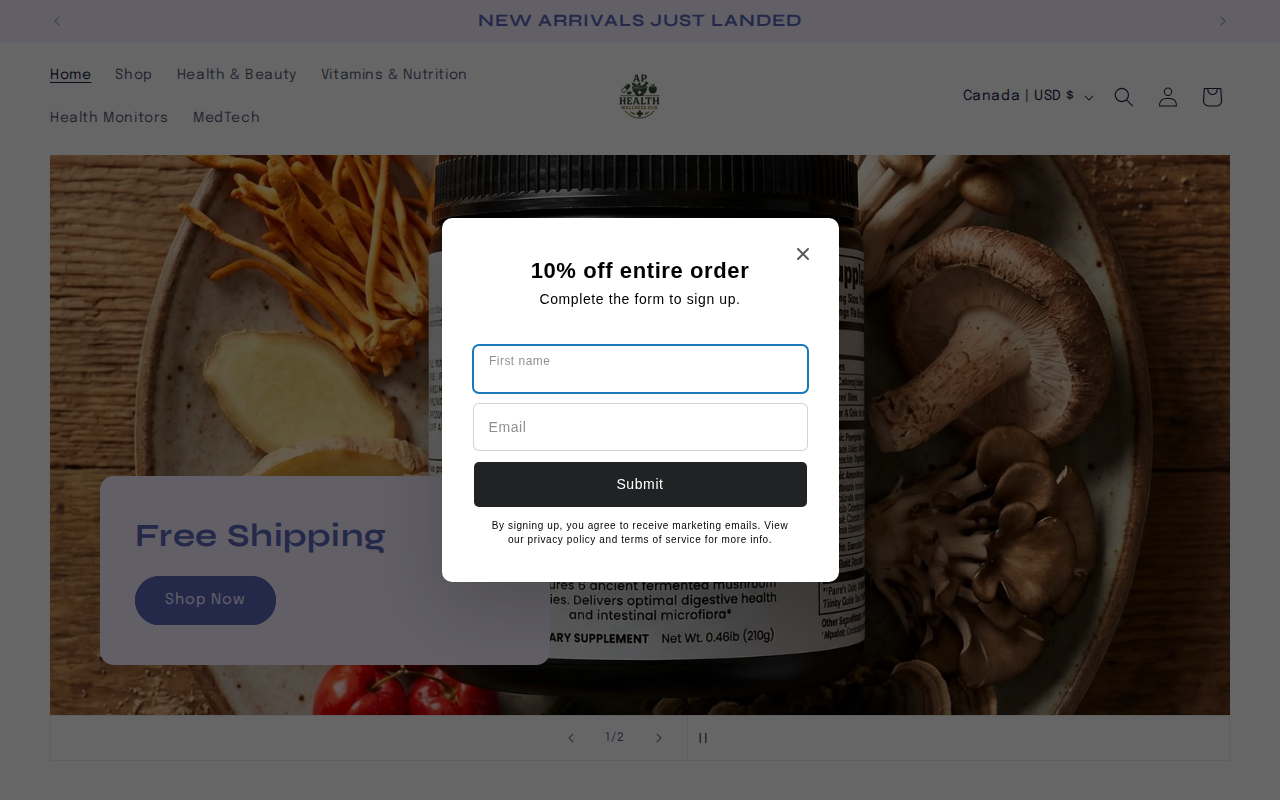 AP Health Wellness Hub online wellness store homepage