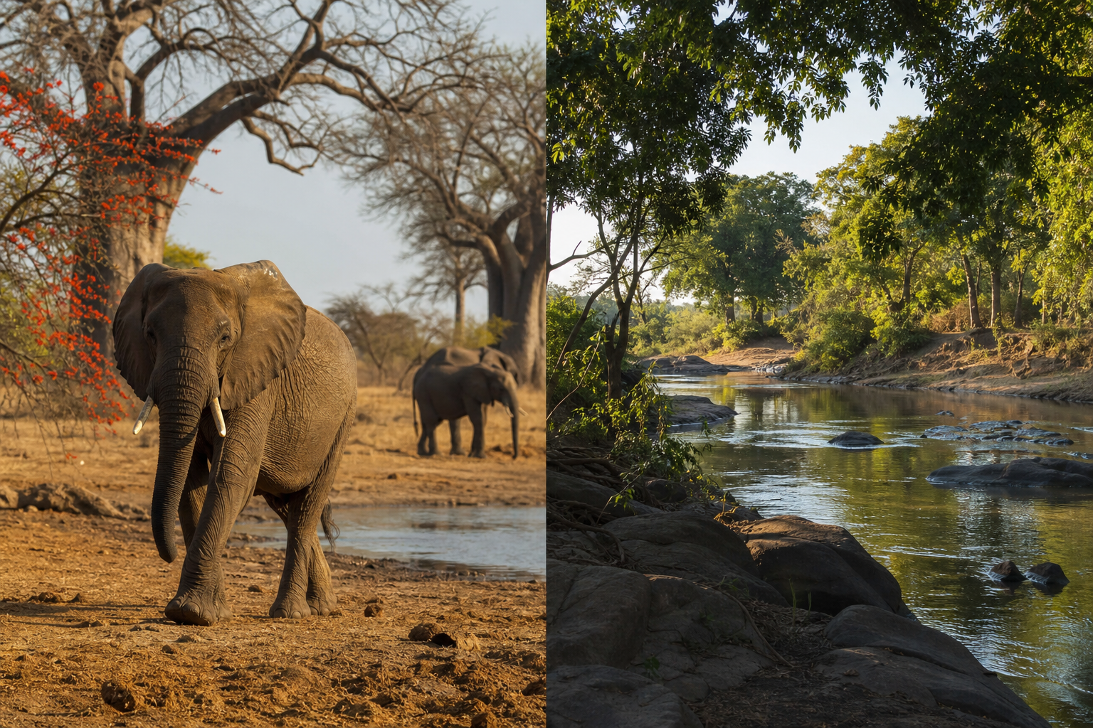 Tanzania national park comparison for elephants, remote wilderness, and safari seasons