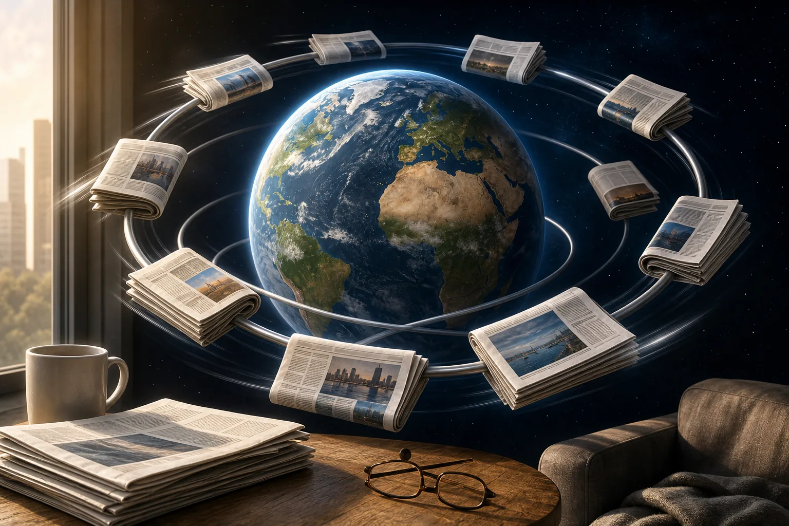 Illustration for Daily News Orbit