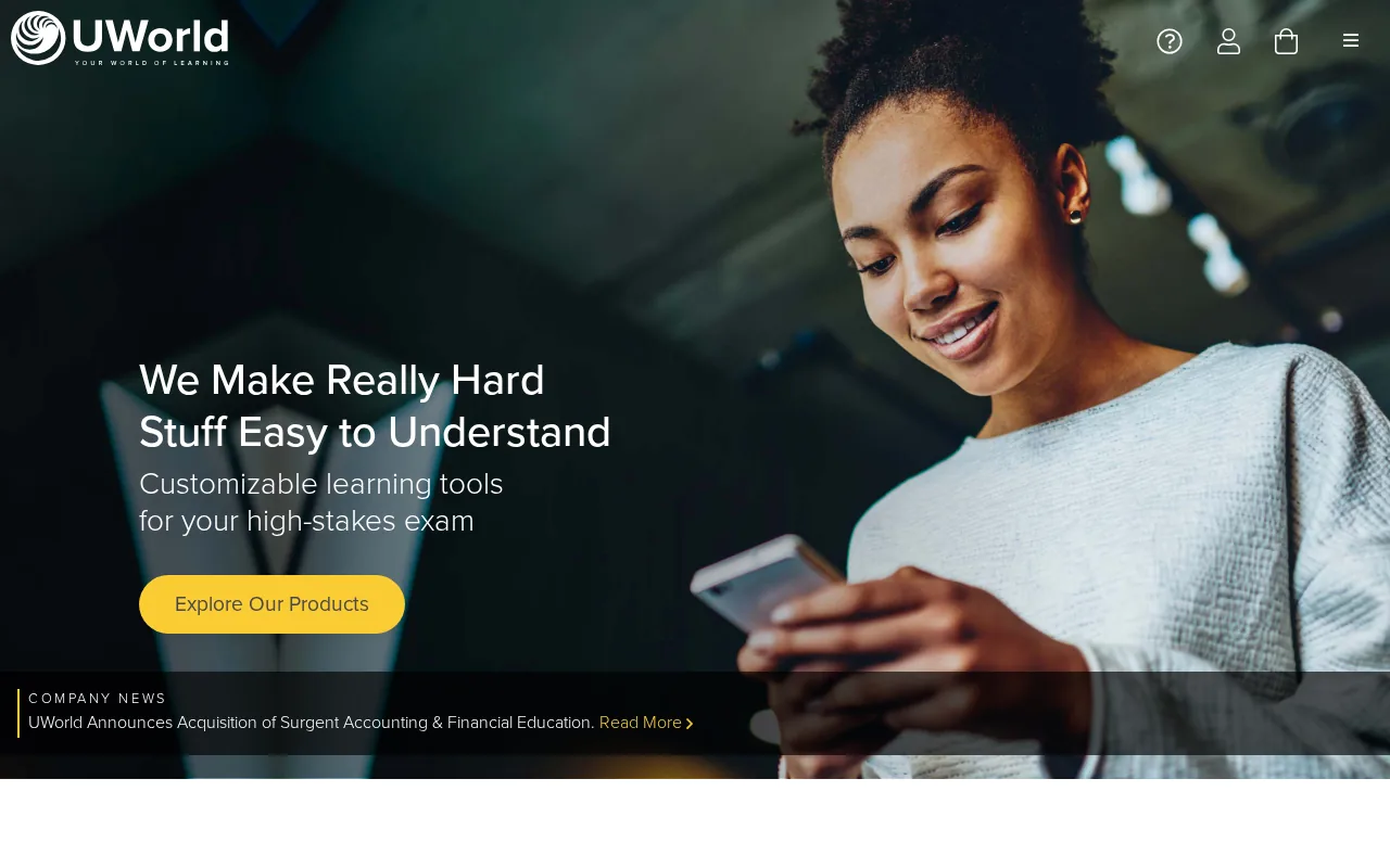 UWorld: visual reference for 7. UWorld — Detailed explanations for high-stakes academic and healthcare exams