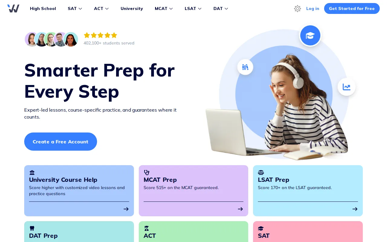 Wizeprep: visual reference for 10. Wizeprep — A focused SAT and ACT option with a score guarantee