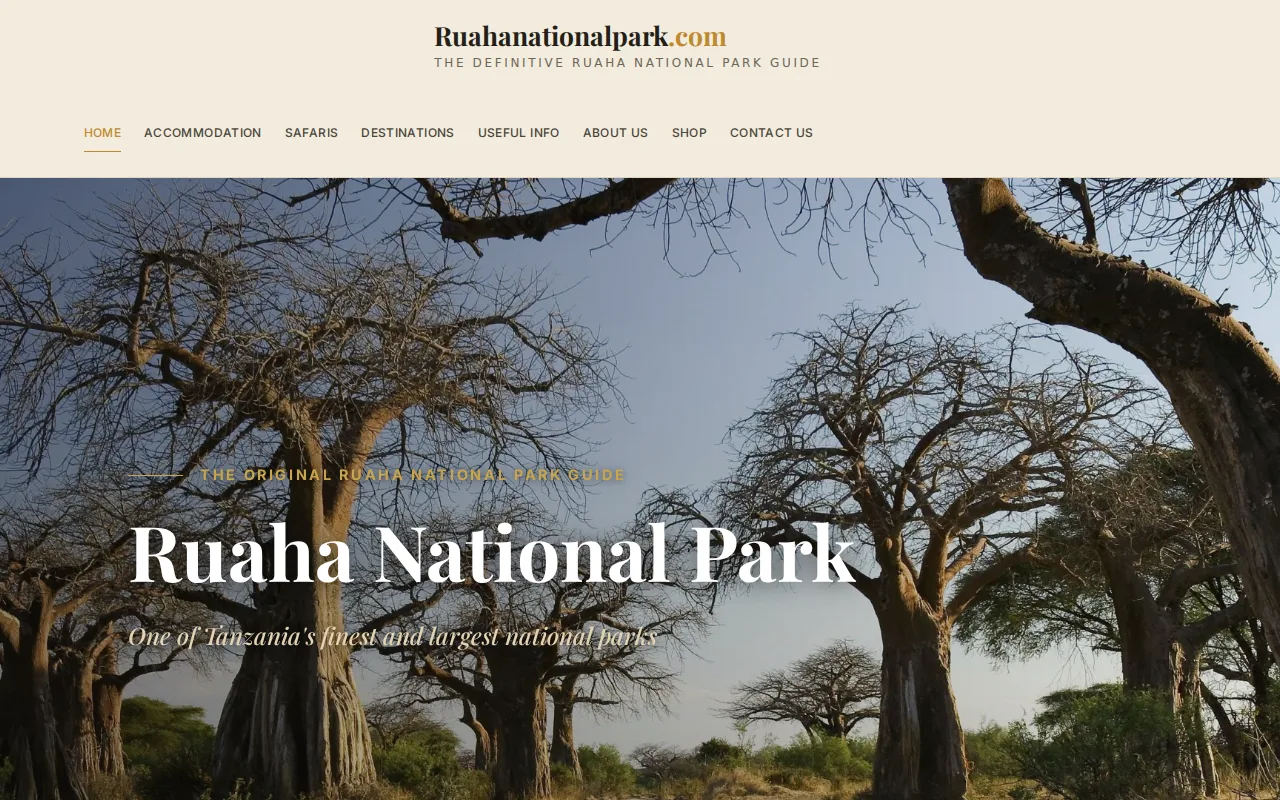 Ruaha National Park: visual reference for 5. Ruaha National Park — Remote, exclusive night drives in southern Tanzania