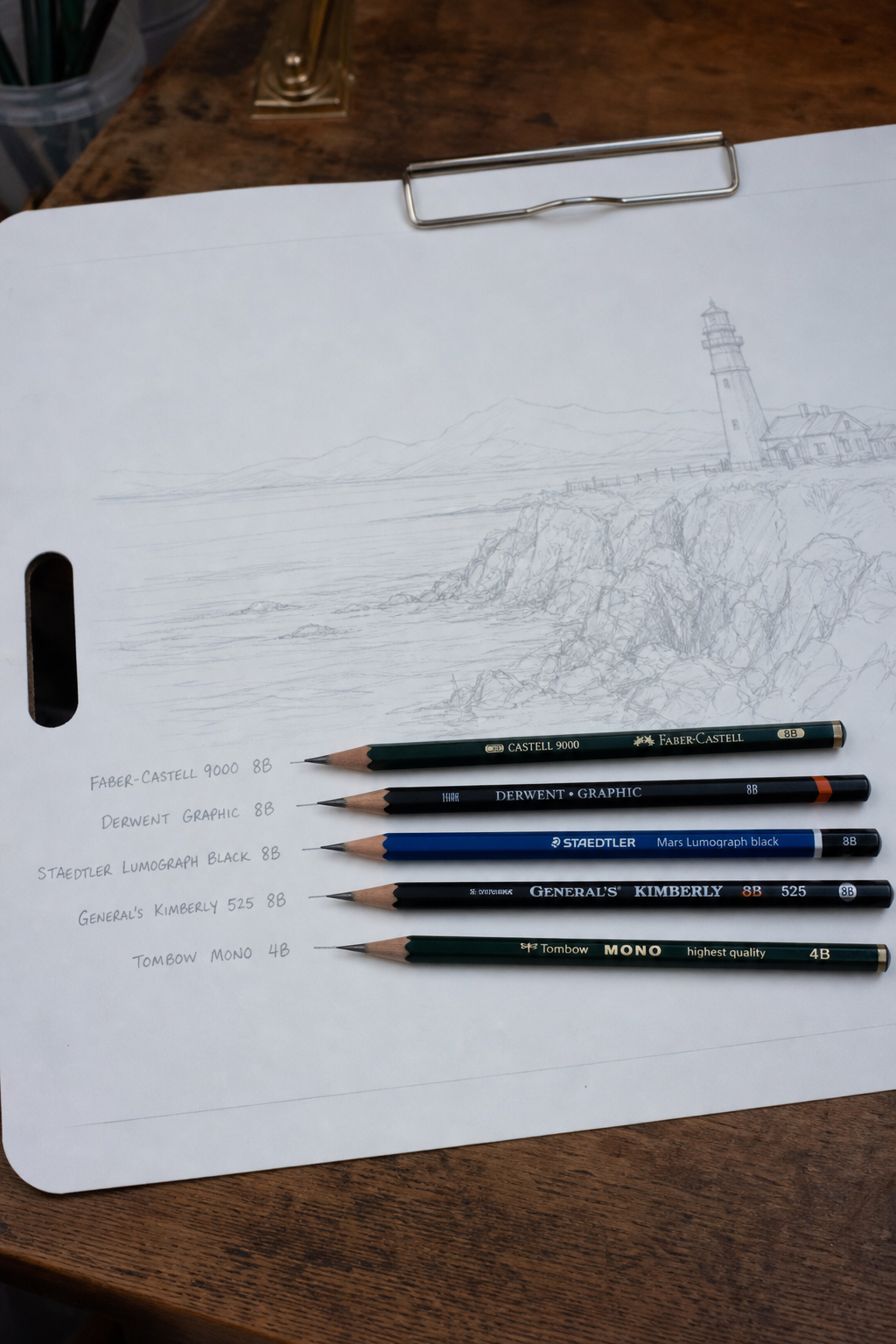A photorealistic image related to best-pencils-for-drawing-on-illustration-board. Alt: best-pencils-for-drawing-on-illustration-board