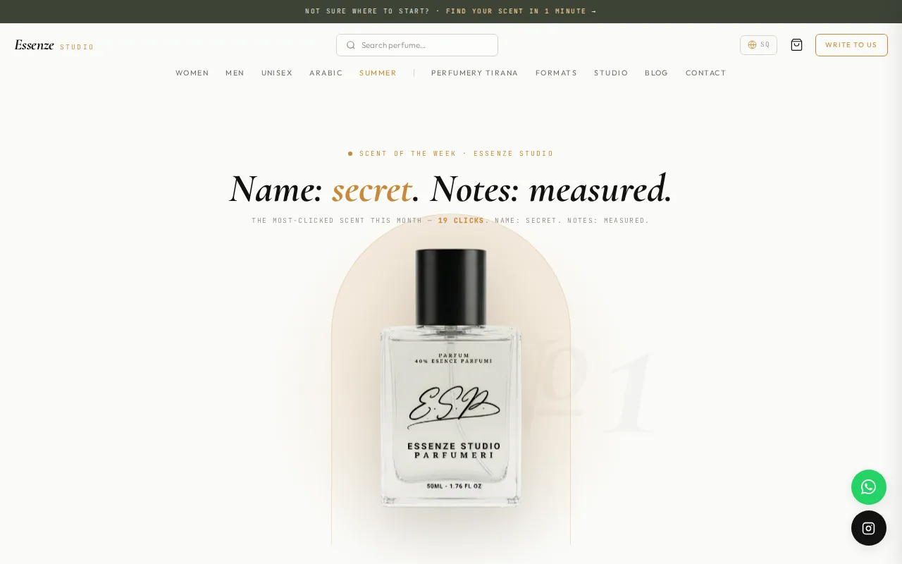 Essenze Studio Parfumeri: visual reference for 1. Essenze Studio Parfumeri — Our Top Pick for Inspired Men's Fragrances