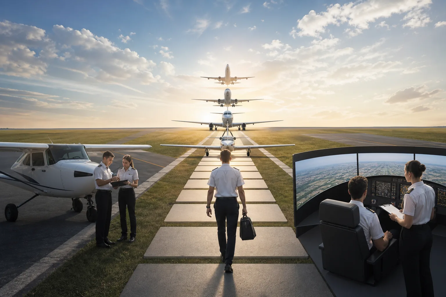 Illustration for ATP Flight School