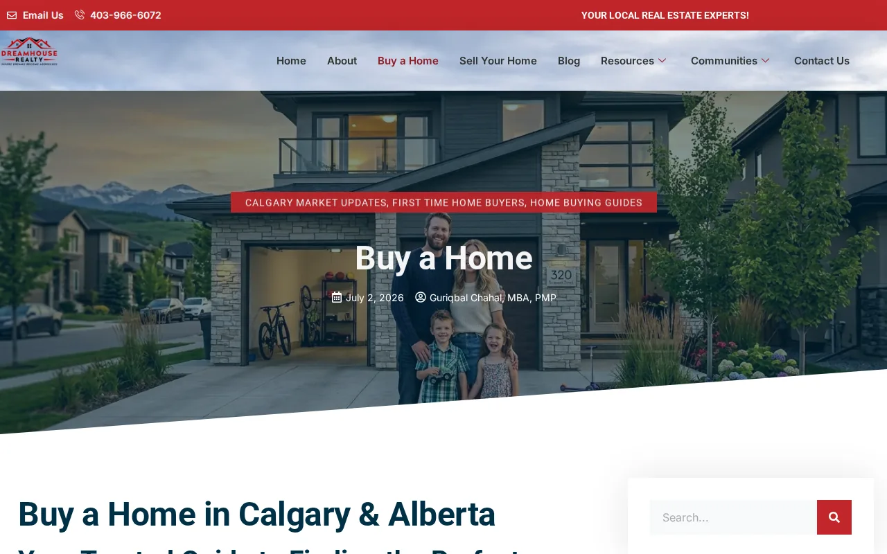 DreamHouse Realty: visual reference for 1. DreamHouse Realty (Our Top Pick) — Your Calgary Home Experts