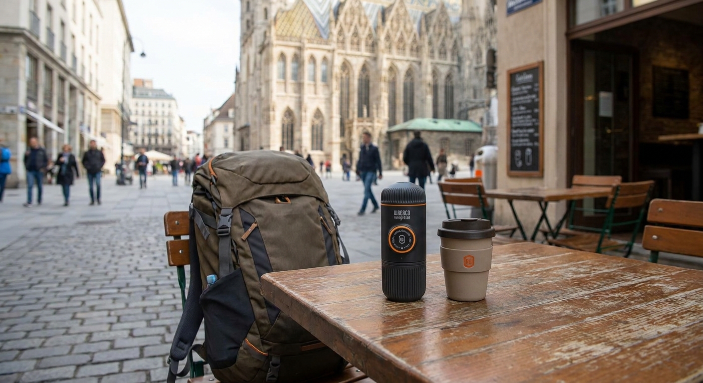 A photorealistic image related to best-portable-coffee-maker-for-travel. Alt: best-portable-coffee-maker-for-travel