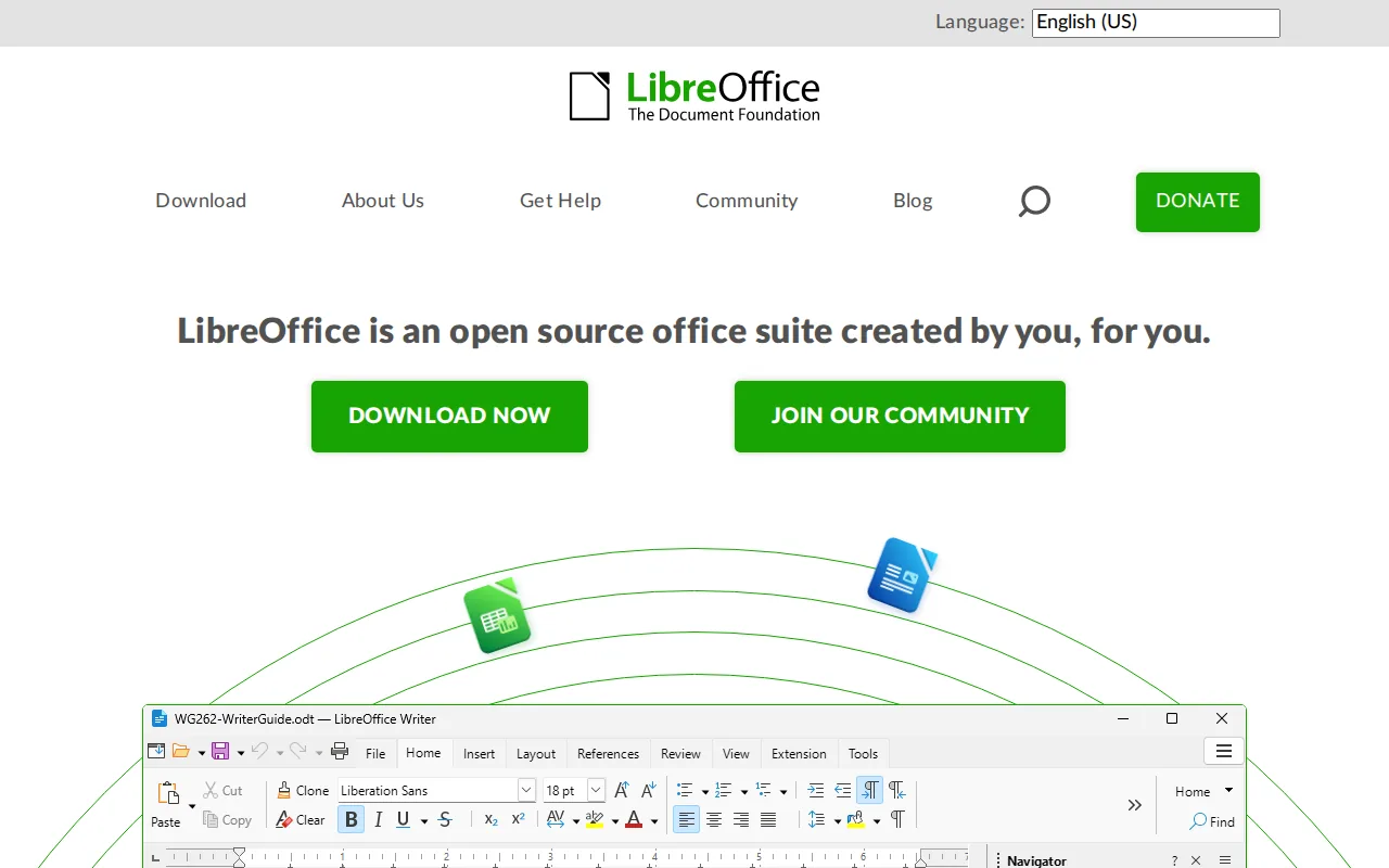 LibreOffice: visual reference for 2. LibreOffice, Free and flexible software for book-length drafting