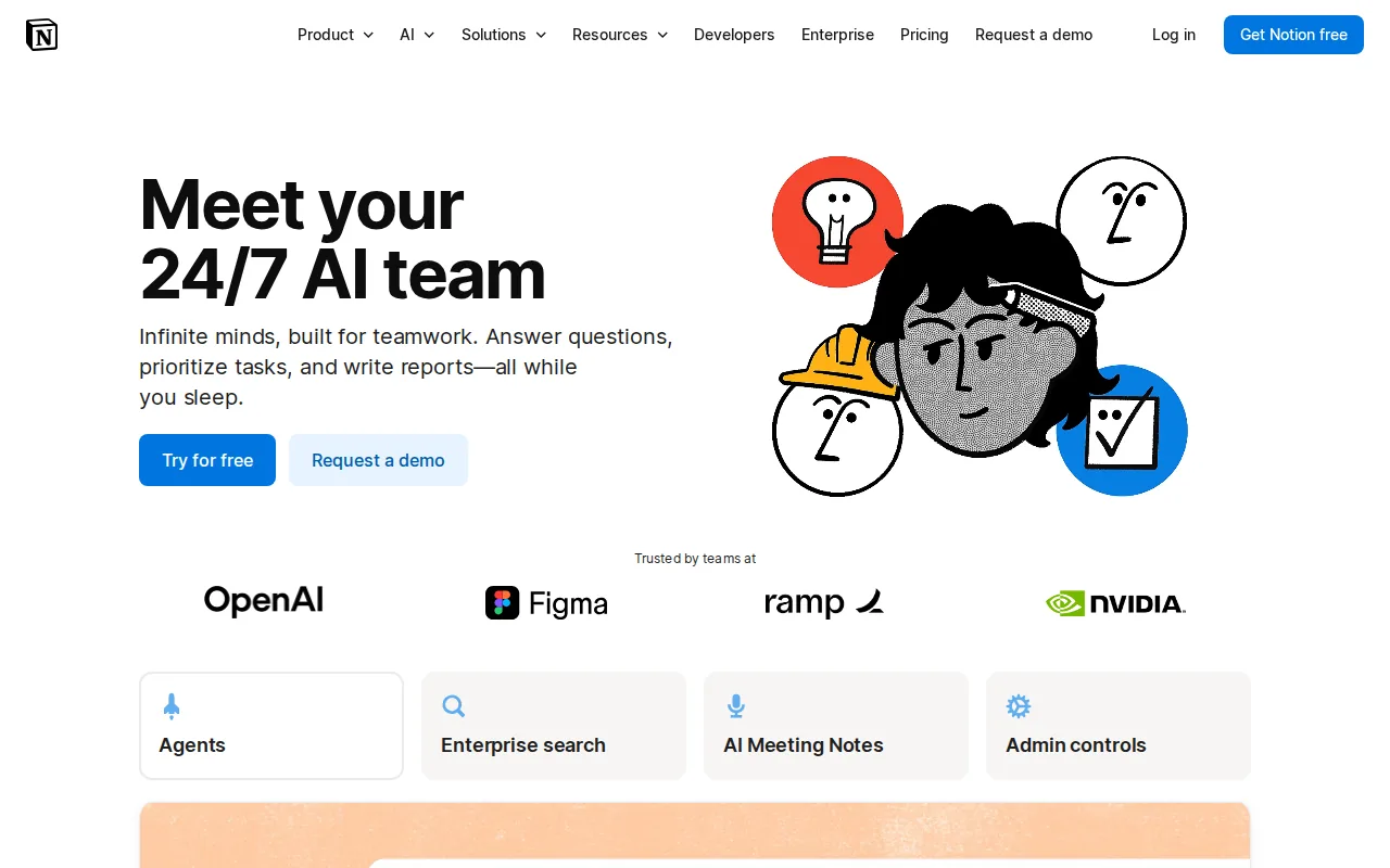 Notion AI: visual reference for 5. Notion AI, A central workspace for author projects and research