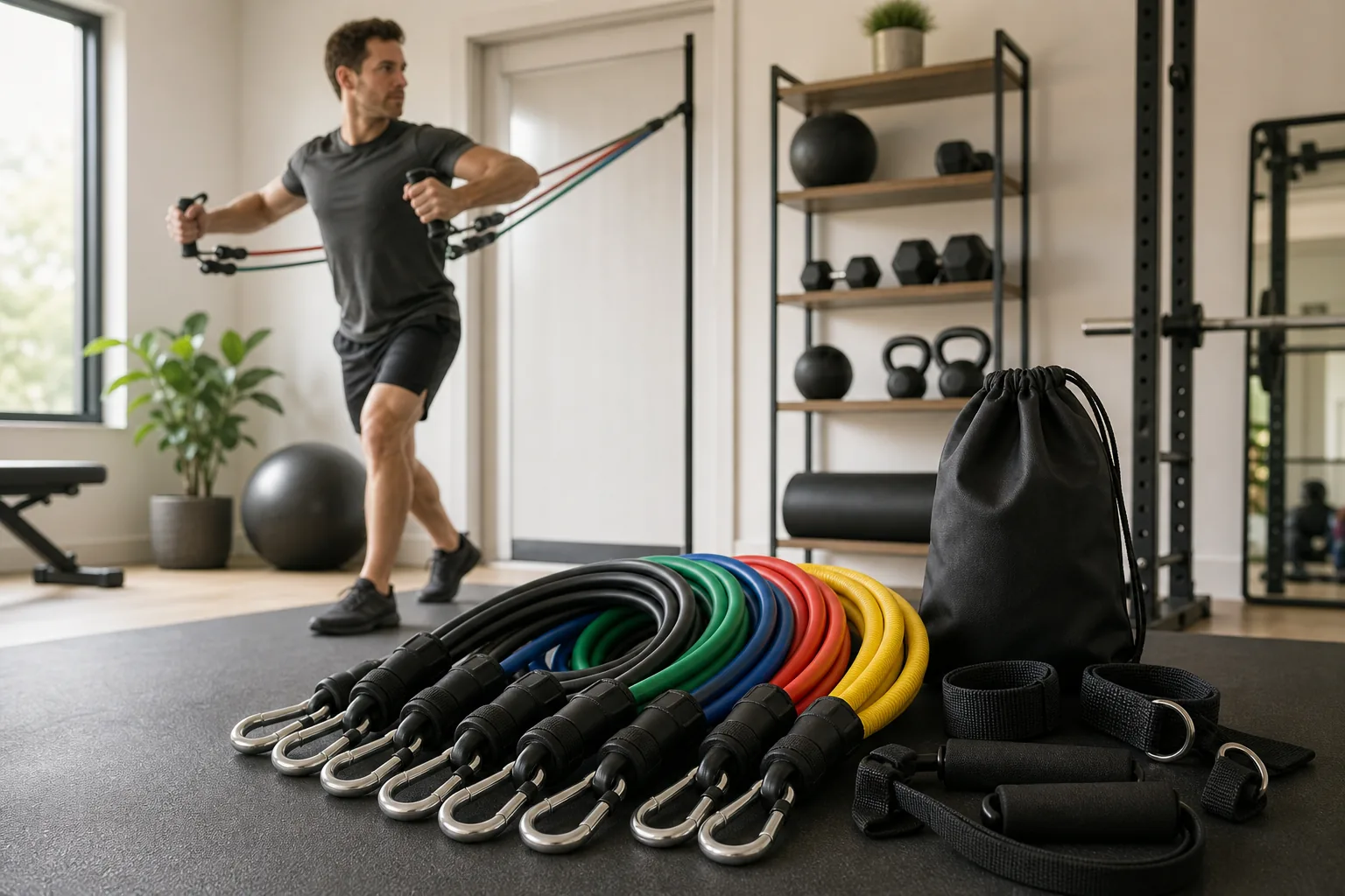 Illustration for Bodylastics Stackable Tube Resistance Bands