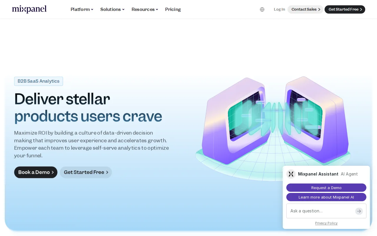 Mixpanel: visual reference for 2. Mixpanel — Event-Based Product Analytics for SaaS Teams