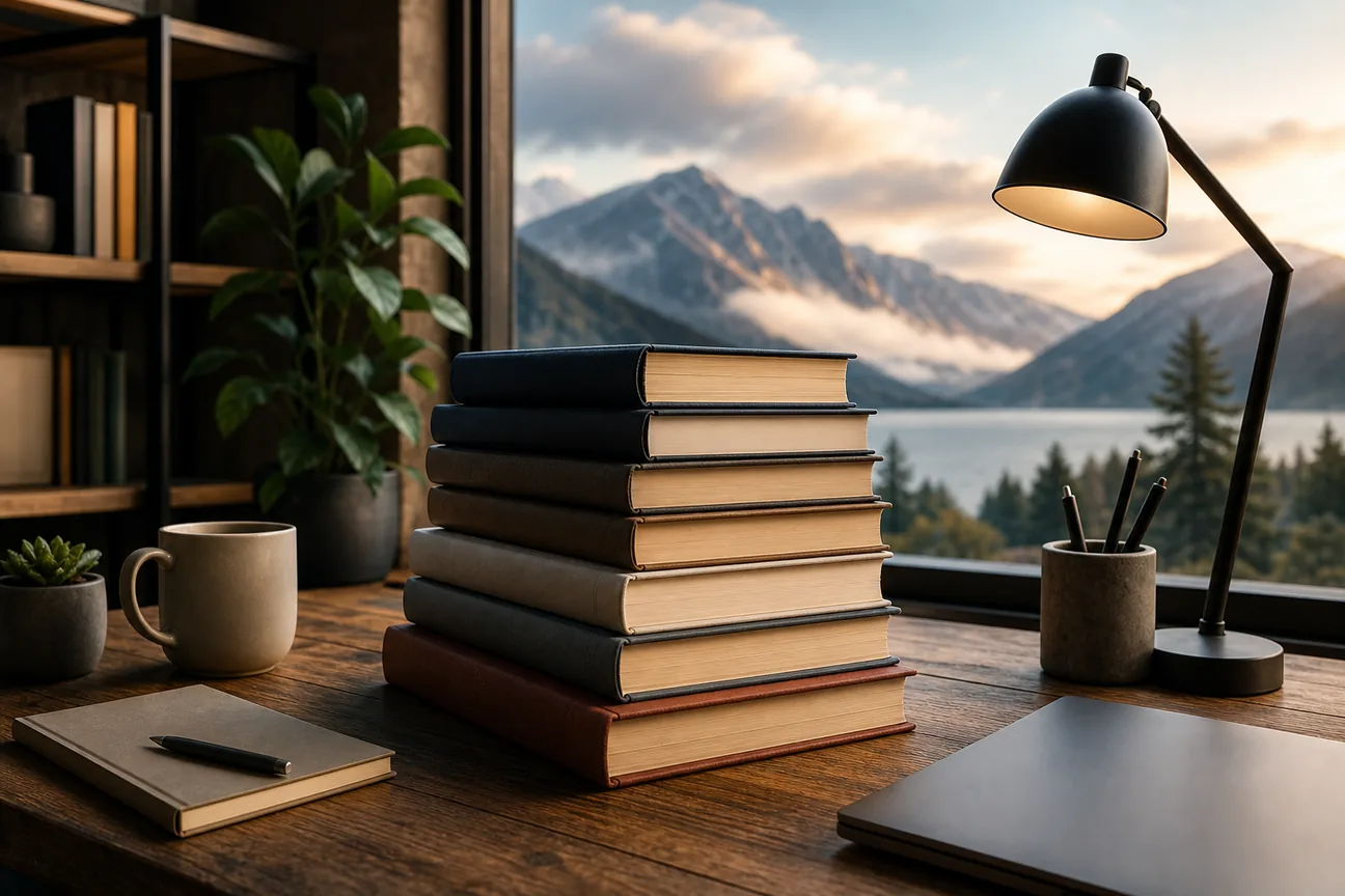 Cinematic photograph of Best SaaS Books for Bootstrapped Founders