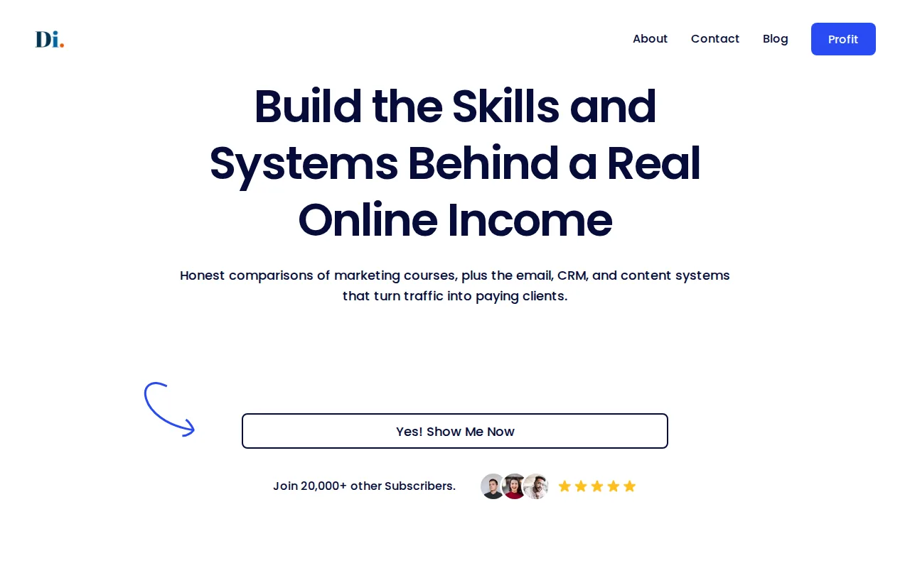Screenshot of the DiSousa: Usable SEO education for choosing a starter stack website
