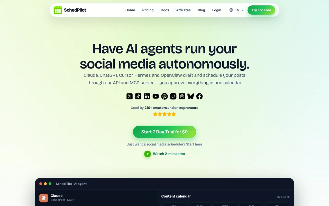 SchedPilot homepage