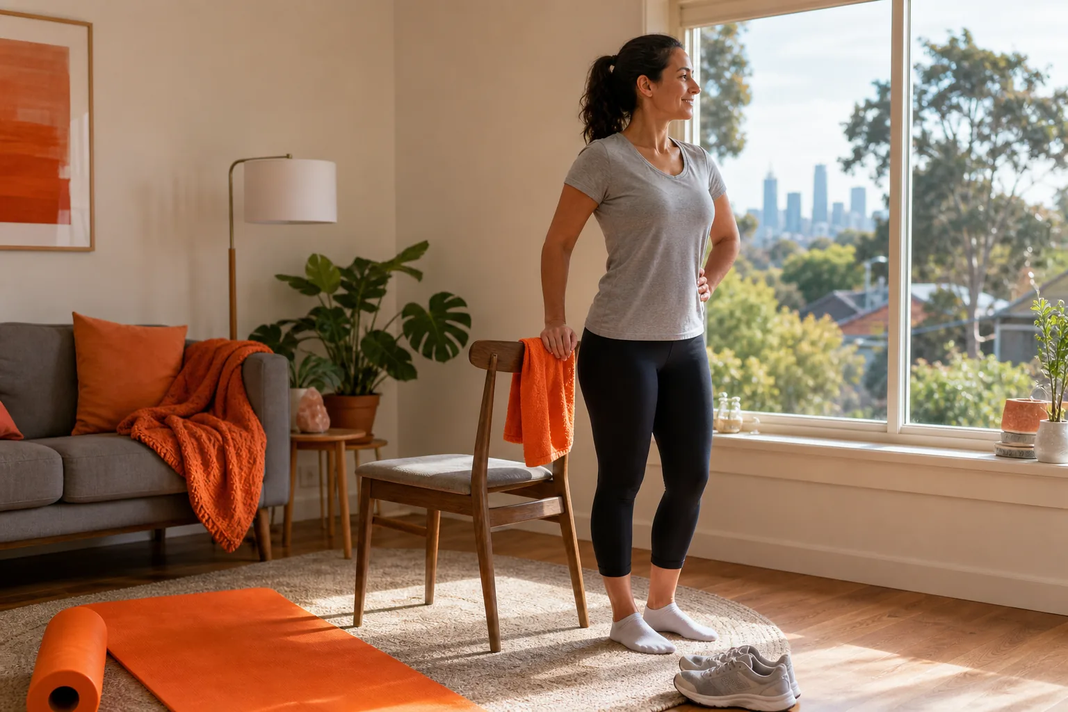 safe lower back stretching routine at home in Ascot Vale