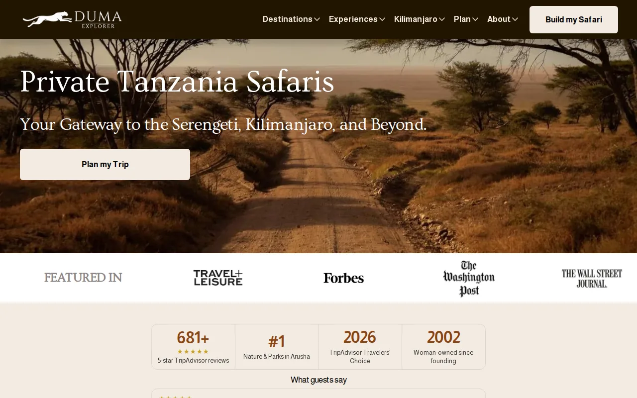 Screenshot of the Duma Explorer website