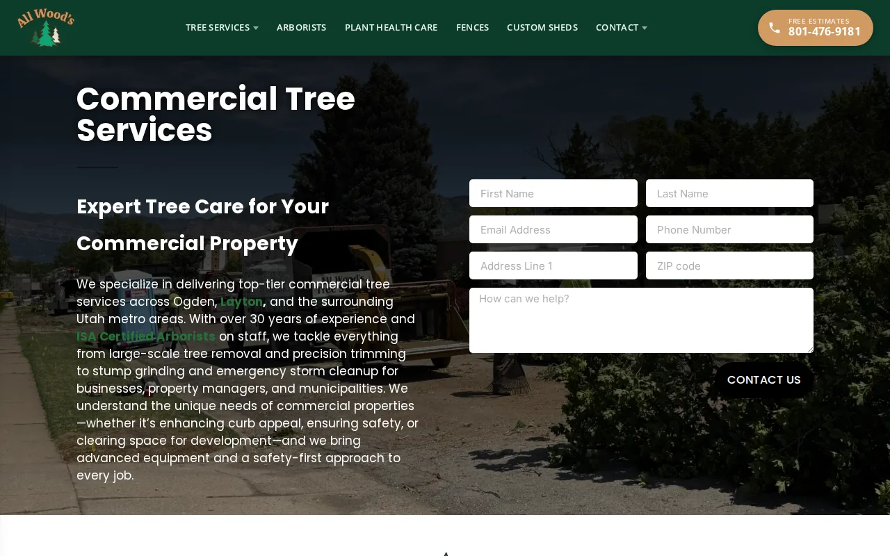 Best Tree Service Companies in Ogden Utah 1 All Wood's Tree Service: visual reference for 1. All Wood's Tree Service, Inc. (Our Top Pick)
