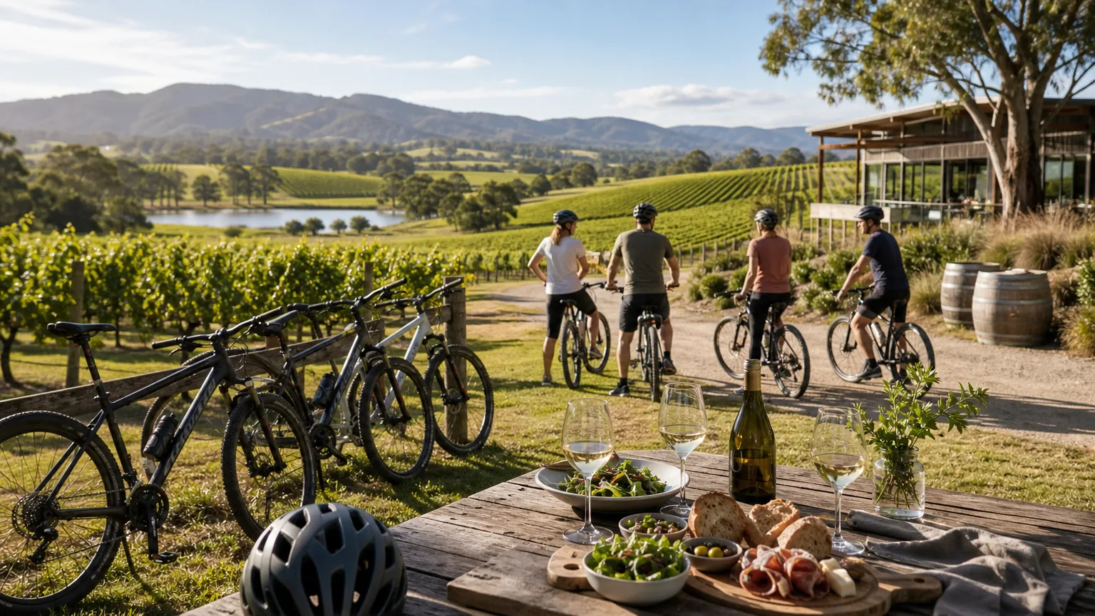 Yarra Valley Guided Bike Tour: visual reference for 5. Yarra Valley Guided Bike Tour , Active day with lunch and semi-custom winery stops