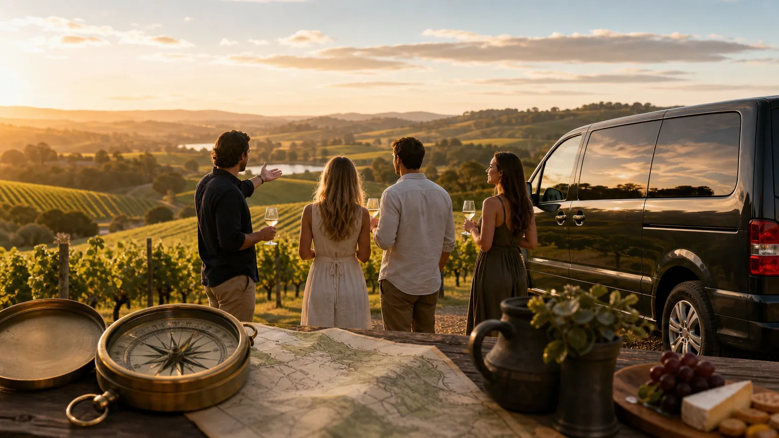 Wine Compass: visual reference for 6. Wine Compass , Fully custom private tours for special occasions